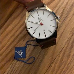 Genuine leather Joshua & Sons watch